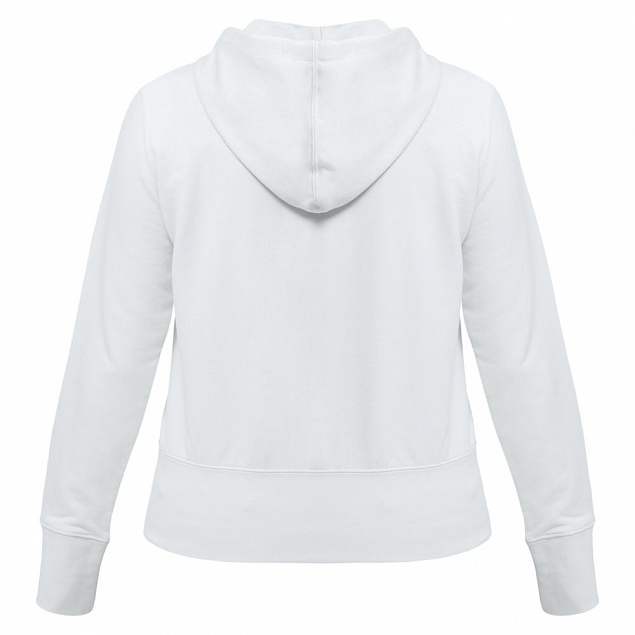 Толстовка женская Hooded Full Zip белая с логотипом в Санкт-Петербурге заказать по выгодной цене в кибермаркете AvroraStore