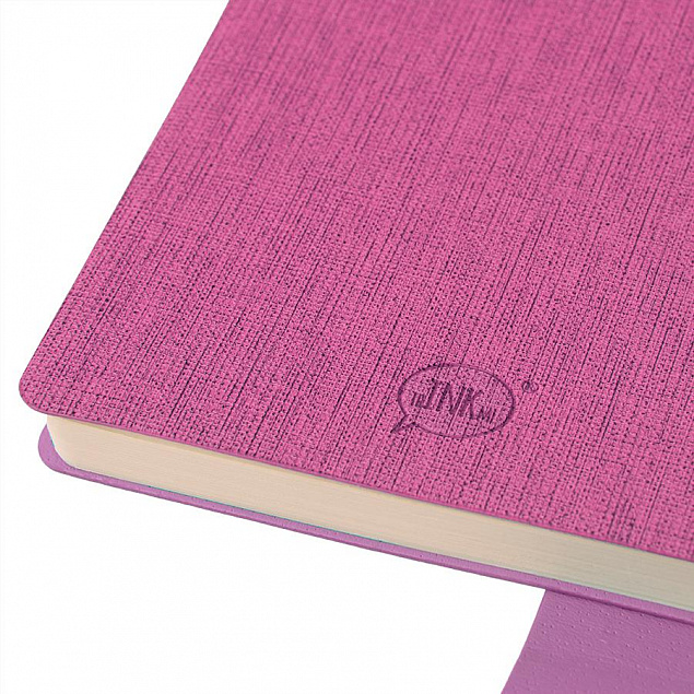 Бизнес-блокнот А5  "Provence", розовый , мягкая обложка, в клетку с логотипом в Санкт-Петербурге заказать по выгодной цене в кибермаркете AvroraStore