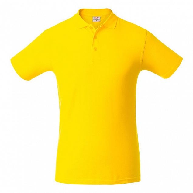 Рубашка поло мужская SURF, желтая с логотипом в Санкт-Петербурге заказать по выгодной цене в кибермаркете AvroraStore