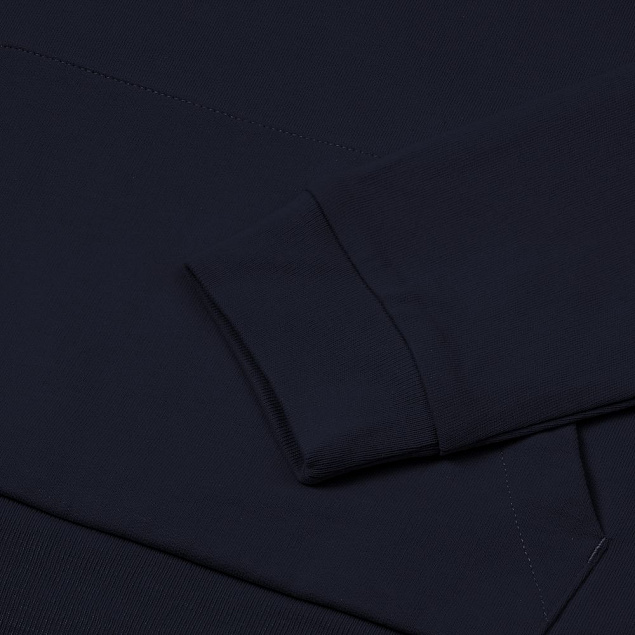 Толстовка на молнии с капюшоном Unit Siverga, темно-синяя с логотипом в Санкт-Петербурге заказать по выгодной цене в кибермаркете AvroraStore