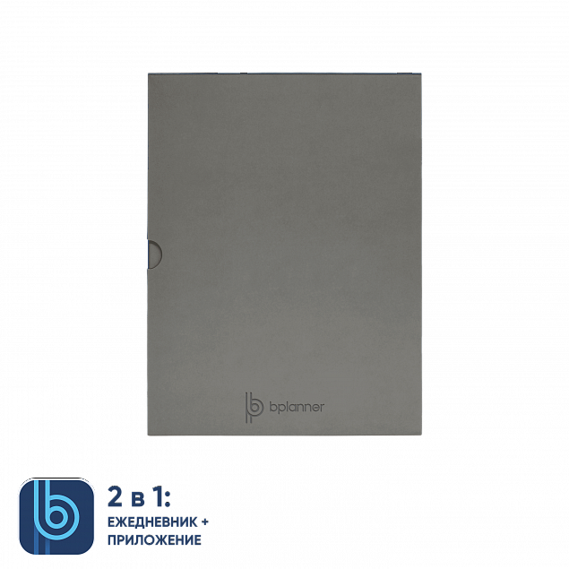 Коробка под ежедневник Bplanner (серый) с логотипом в Санкт-Петербурге заказать по выгодной цене в кибермаркете AvroraStore