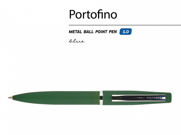 Ручка металлическая шариковая Portofino с логотипом в Санкт-Петербурге заказать по выгодной цене в кибермаркете AvroraStore