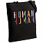 Холщовая сумка Human, черная с логотипом в Санкт-Петербурге заказать по выгодной цене в кибермаркете AvroraStore
