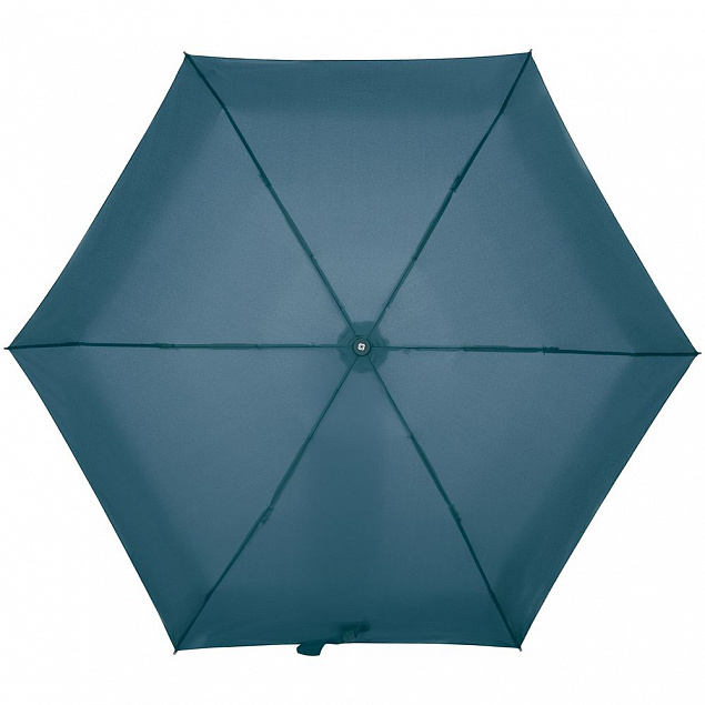 Зонт складной Minipli Colori S, голубой с логотипом в Санкт-Петербурге заказать по выгодной цене в кибермаркете AvroraStore