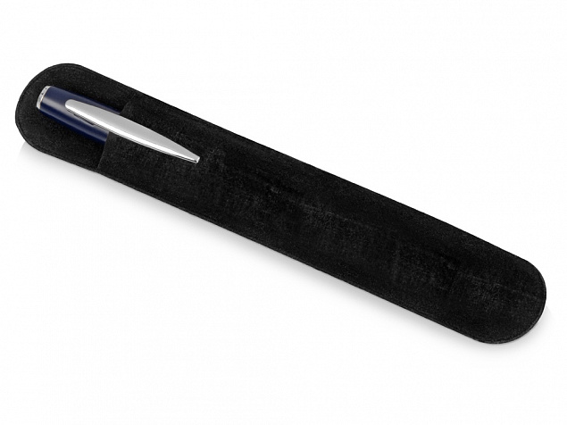 Ручка шариковая Geneva, серебристый/темно-синий с логотипом в Санкт-Петербурге заказать по выгодной цене в кибермаркете AvroraStore