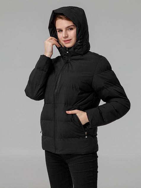 Куртка с подогревом Thermalli Everest, черная с логотипом в Санкт-Петербурге заказать по выгодной цене в кибермаркете AvroraStore