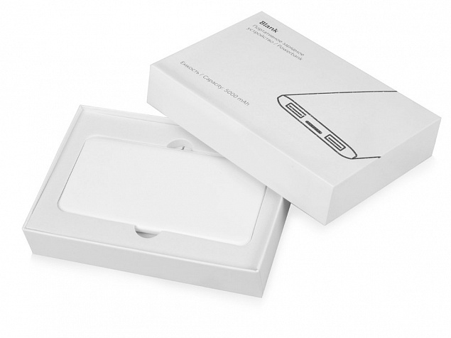 Портативное зарядное устройство «Blank» с USB Type-C, 5000 mAh с логотипом в Санкт-Петербурге заказать по выгодной цене в кибермаркете AvroraStore