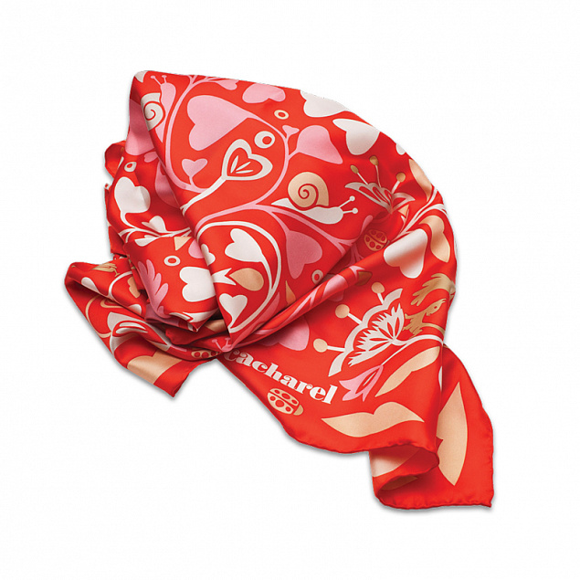 Платок шейный Fairy Garden Red с логотипом в Санкт-Петербурге заказать по выгодной цене в кибермаркете AvroraStore