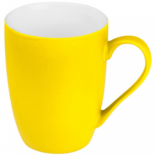 Кружка керамическая 300 мл, желтая с логотипом в Санкт-Петербурге заказать по выгодной цене в кибермаркете AvroraStore