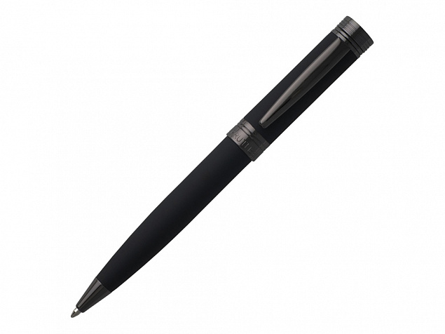 Ручка шариковая Zoom Soft Black с логотипом в Санкт-Петербурге заказать по выгодной цене в кибермаркете AvroraStore