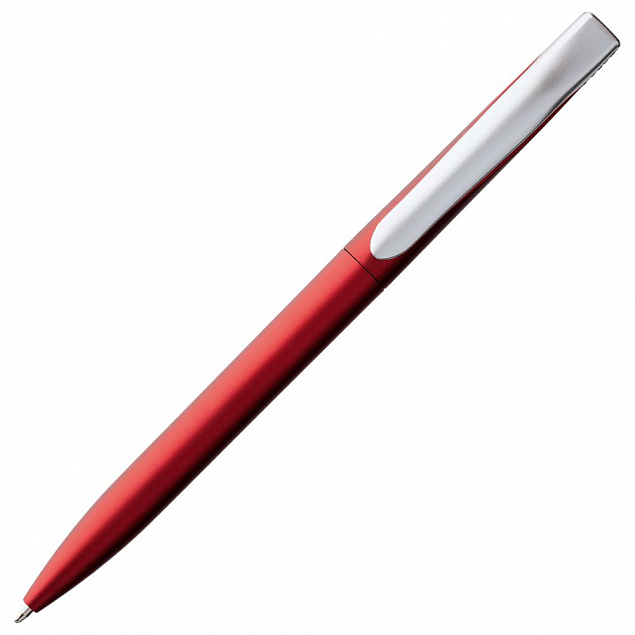 Ручка шариковая Pin Silver, красная с логотипом в Санкт-Петербурге заказать по выгодной цене в кибермаркете AvroraStore