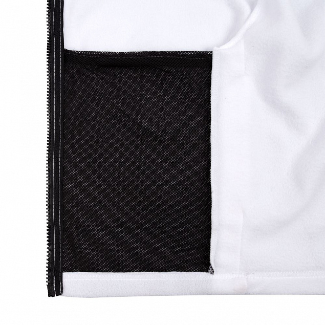 Куртка флисовая унисекс Manakin, белая с логотипом в Санкт-Петербурге заказать по выгодной цене в кибермаркете AvroraStore