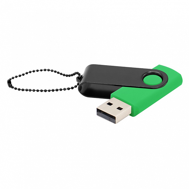 Флешка Designer To Go 2.0 USB 16Gb, зеленый/черный с логотипом в Санкт-Петербурге заказать по выгодной цене в кибермаркете AvroraStore