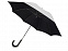 Зонт трость Ривер, механический 23, серебристый/черный с логотипом в Санкт-Петербурге заказать по выгодной цене в кибермаркете AvroraStore