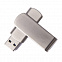 USB flash-карта SWING METAL (32Гб), серебристая, 5,3х1,7х0,9 см, металл с логотипом в Санкт-Петербурге заказать по выгодной цене в кибермаркете AvroraStore
