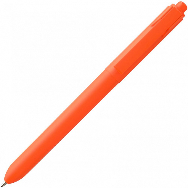 Ручка шариковая Hint, оранжевая с логотипом в Санкт-Петербурге заказать по выгодной цене в кибермаркете AvroraStore