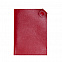 Чехол для паспорта PURE 140*90 мм., застежка на кнопке, натуральная кожа (фактурная), красный с логотипом в Санкт-Петербурге заказать по выгодной цене в кибермаркете AvroraStore