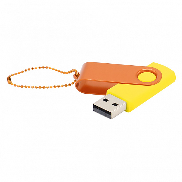 Флешка Designer To Go 2.0 USB 16Gb, желтый/оранжевый с логотипом в Санкт-Петербурге заказать по выгодной цене в кибермаркете AvroraStore