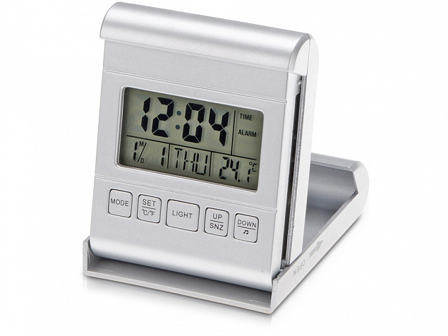 Часы складные с датой и термометром с логотипом в Санкт-Петербурге заказать по выгодной цене в кибермаркете AvroraStore