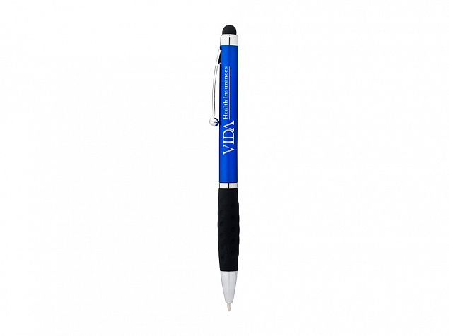 Ручка-стилус шариковая Ziggy синие чернила, синий/черный с логотипом в Санкт-Петербурге заказать по выгодной цене в кибермаркете AvroraStore