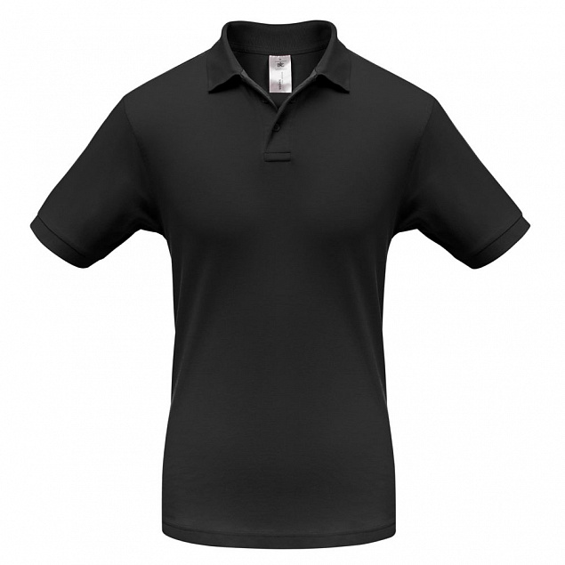 Рубашка поло Safran черная с логотипом в Санкт-Петербурге заказать по выгодной цене в кибермаркете AvroraStore
