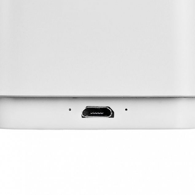 Беспроводная колонка с подсветкой логотипа Glim, белая с логотипом в Санкт-Петербурге заказать по выгодной цене в кибермаркете AvroraStore