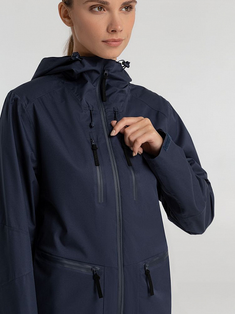 Куртка унисекс Kokon, темно-синяя с логотипом в Санкт-Петербурге заказать по выгодной цене в кибермаркете AvroraStore