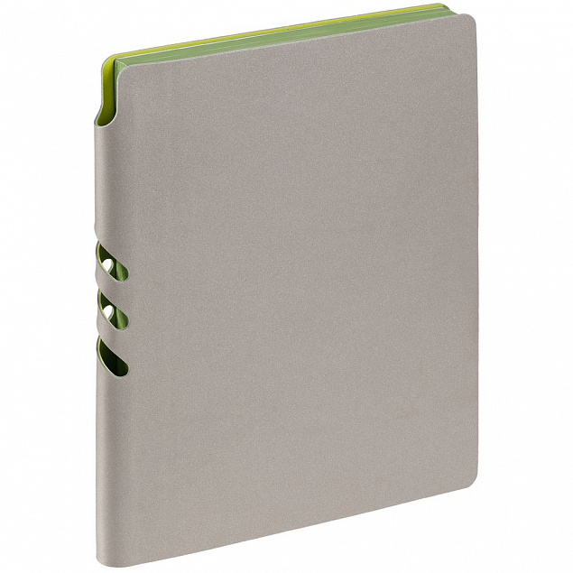 Ежедневник Flexpen, недатированный, серебристо-зеленый с логотипом в Санкт-Петербурге заказать по выгодной цене в кибермаркете AvroraStore