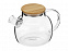 Стеклянный заварочный чайник Sencha с бамбуковой крышкой с логотипом в Санкт-Петербурге заказать по выгодной цене в кибермаркете AvroraStore