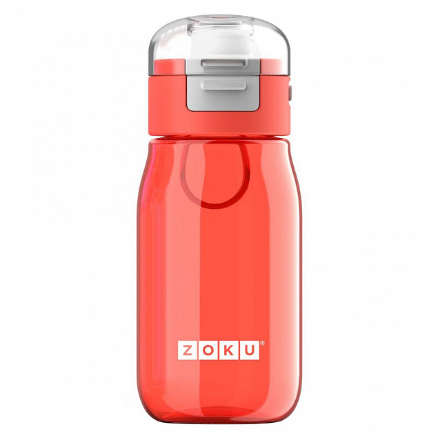 Детская бутылка для воды Zoku, красная с логотипом в Санкт-Петербурге заказать по выгодной цене в кибермаркете AvroraStore