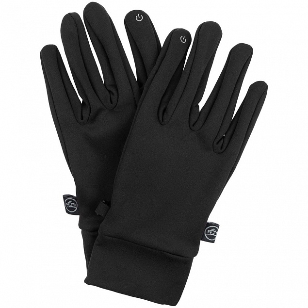Перчатки Knitted Touch, черные с логотипом в Санкт-Петербурге заказать по выгодной цене в кибермаркете AvroraStore