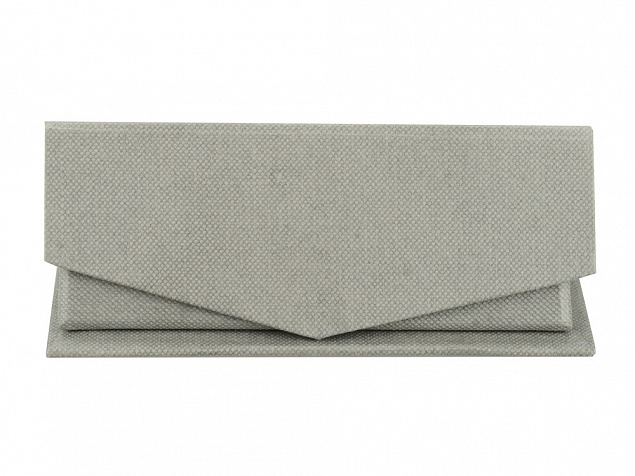 Подарочная коробка для флеш-карт треугольная, серый с логотипом в Санкт-Петербурге заказать по выгодной цене в кибермаркете AvroraStore