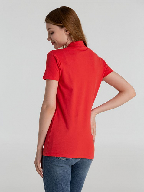 Рубашка поло женская PHOENIX WOMEN, красная с логотипом в Санкт-Петербурге заказать по выгодной цене в кибермаркете AvroraStore