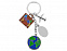 Брелок "Вокруг света" с логотипом в Санкт-Петербурге заказать по выгодной цене в кибермаркете AvroraStore