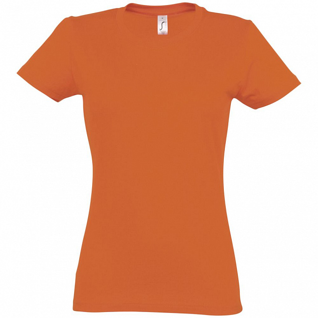 Футболка женская Imperial Women 190, оранжевая с логотипом в Санкт-Петербурге заказать по выгодной цене в кибермаркете AvroraStore
