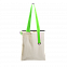 Шоппер Superbag (неокрашенный с салатовым) с логотипом в Санкт-Петербурге заказать по выгодной цене в кибермаркете AvroraStore