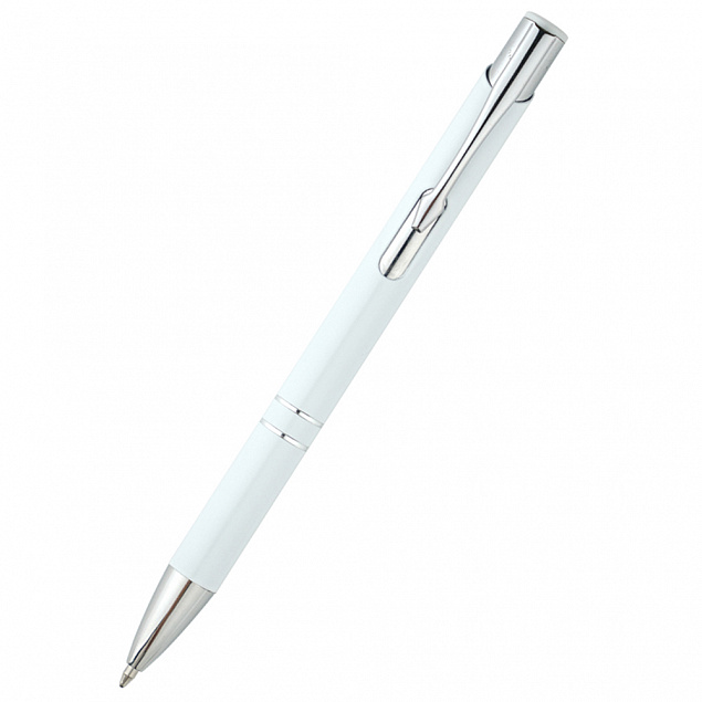Ручка металлическая Holly - Белый BB с логотипом в Санкт-Петербурге заказать по выгодной цене в кибермаркете AvroraStore