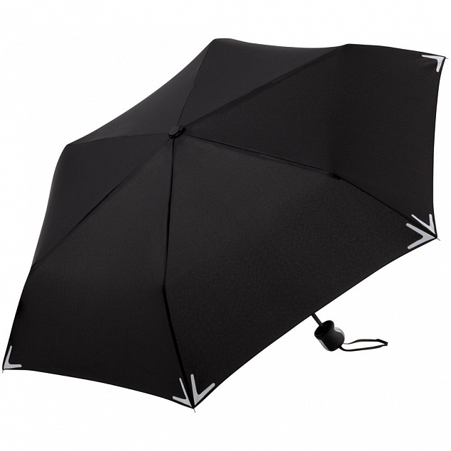 Зонт складной Safebrella, черный с логотипом в Санкт-Петербурге заказать по выгодной цене в кибермаркете AvroraStore