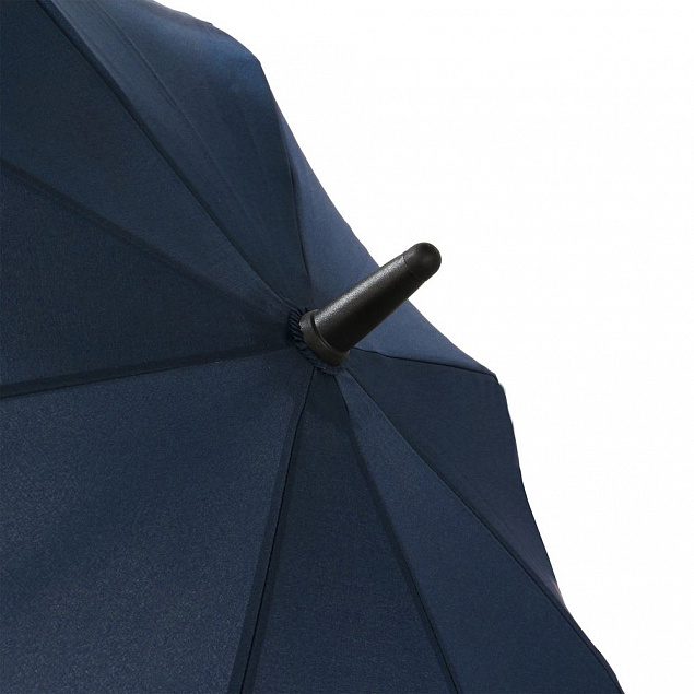 Зонт-трость Fiber Move AC, темно-синий с серым с логотипом в Санкт-Петербурге заказать по выгодной цене в кибермаркете AvroraStore