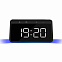 Настольные часы с беспроводной зарядкой 15W, Flame, черный цвет с логотипом в Санкт-Петербурге заказать по выгодной цене в кибермаркете AvroraStore