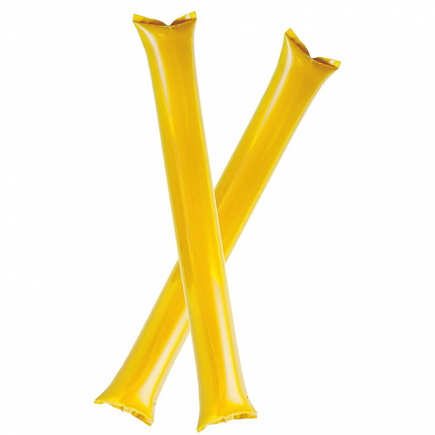 Палки-стучалки для болельщиков Hip-Hip, желтые с логотипом в Санкт-Петербурге заказать по выгодной цене в кибермаркете AvroraStore