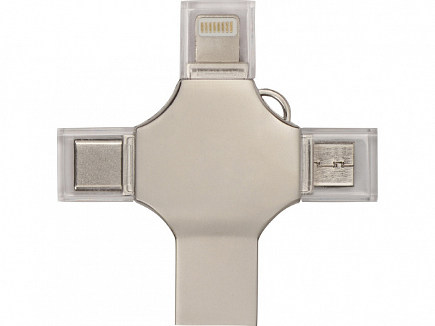 USB-флешка 3.0 на 32 Гб 4-в-1 «Ultra» с логотипом в Санкт-Петербурге заказать по выгодной цене в кибермаркете AvroraStore