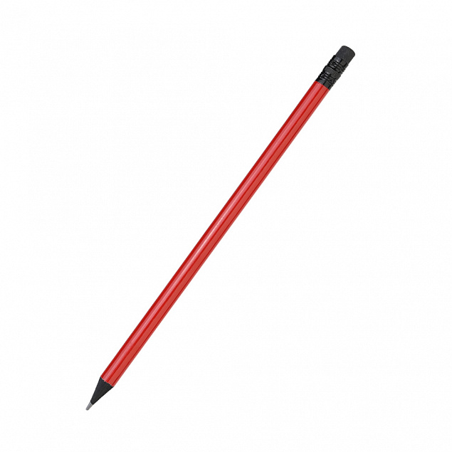 Карандаш Negro с цветным корпусом - Красный PP с логотипом в Санкт-Петербурге заказать по выгодной цене в кибермаркете AvroraStore