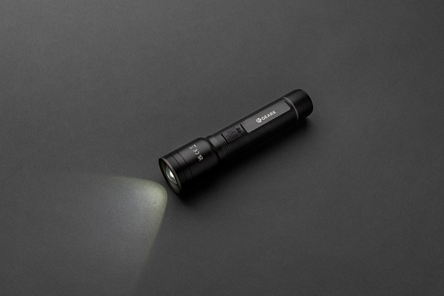 Мощный фонарь Gear X из переработанного алюминия RCS с аккумулятором, 10 Вт с логотипом в Санкт-Петербурге заказать по выгодной цене в кибермаркете AvroraStore
