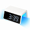 Настольные часы с беспроводной зарядкой 15W, Flame, белый цвет с логотипом в Санкт-Петербурге заказать по выгодной цене в кибермаркете AvroraStore