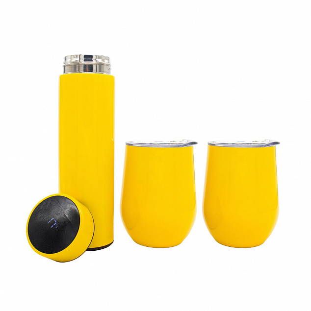 Набор Hot Box C2 grey (желтый) с логотипом в Санкт-Петербурге заказать по выгодной цене в кибермаркете AvroraStore