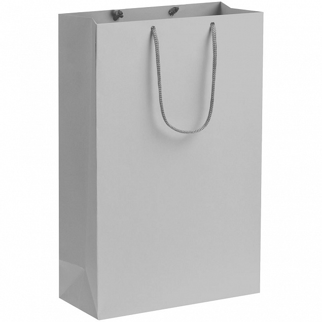 Пакет бумажный Porta, средний, серый с логотипом в Санкт-Петербурге заказать по выгодной цене в кибермаркете AvroraStore