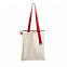 Шопер Superbag (неокрашенный с красным) с логотипом в Санкт-Петербурге заказать по выгодной цене в кибермаркете AvroraStore