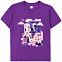 Футболка детская «Йогуртбург», фиолетовая с логотипом в Санкт-Петербурге заказать по выгодной цене в кибермаркете AvroraStore