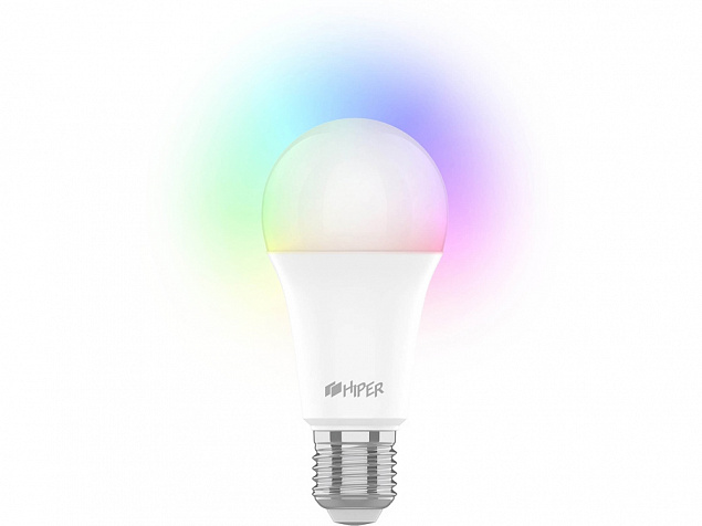 Умная лампочка HIPER IoT A60 RGB с логотипом в Санкт-Петербурге заказать по выгодной цене в кибермаркете AvroraStore